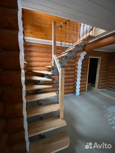 Металлокаркас лестницы