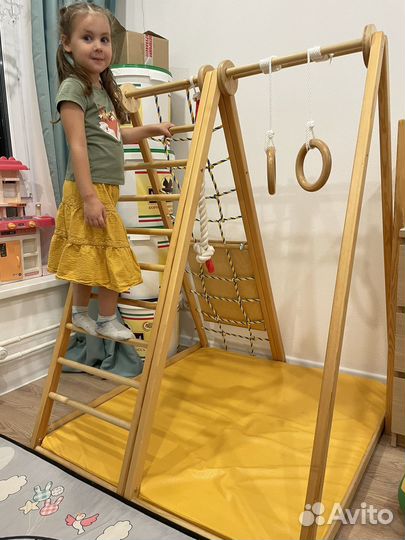 Деревянный складной спортивный комплекс