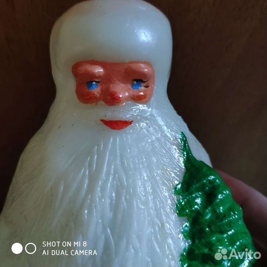 Дед мороз с ёлочкой редкость крепкая пластмасса сс