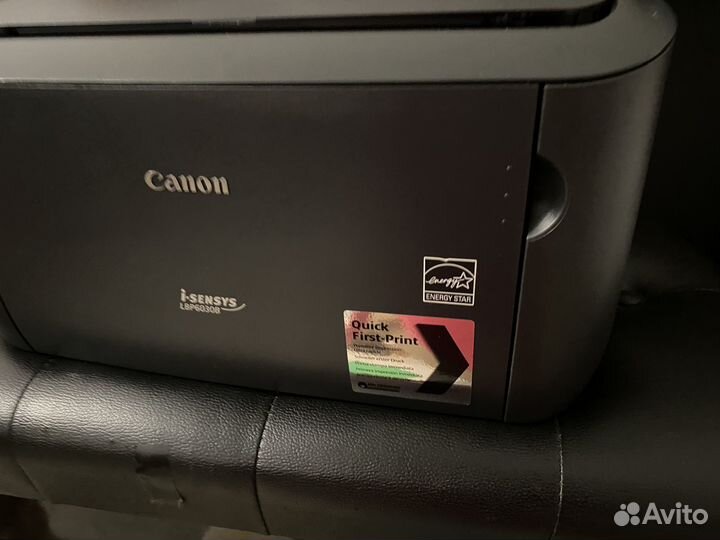 Почти новый принтер лазерный ч/б canon 6030
