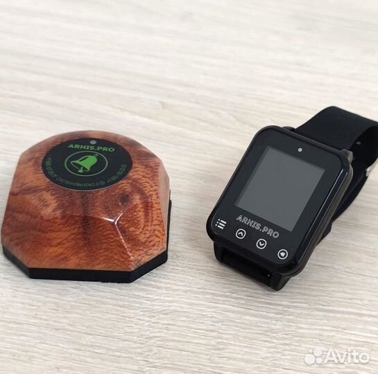 Кнопка вызова официанта Бургер с часами Элит