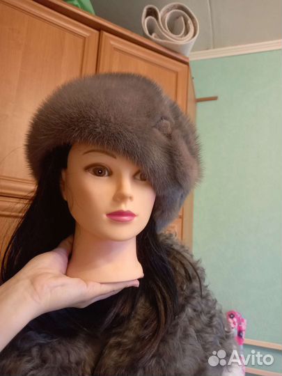 Берет норковый