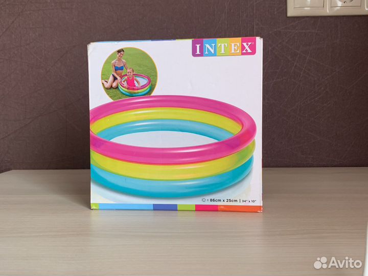 Надувной бассейн intex 86*25
