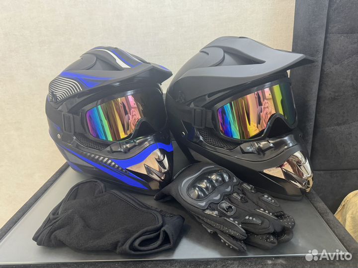 Мото шлем для мотокросса XL взрослый