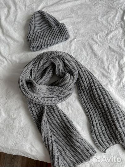 Шарф и шапка из шерсти AIM CLO