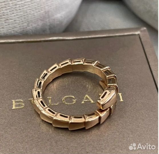 Золотое кольцо bvlgari Serpenti Viper 585 п