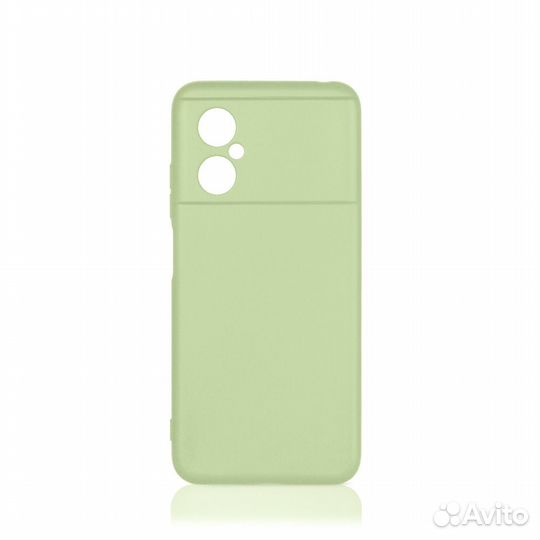 Силиконовый чехол для Poco M4 (5G) DF (light green