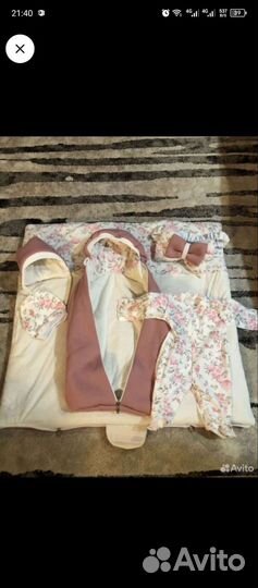 Конверт на выписку зимний для девочки