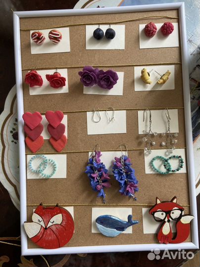 Серьги ручная работа