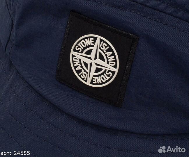 Панама stone island синяя