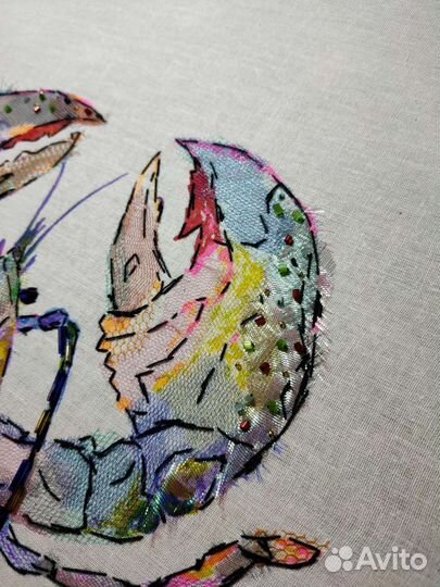 Коллажная вышивка