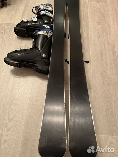 Горные лыжи детские 120 с ботинками