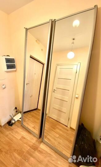 Зеркальные двери для шкафа купе бу