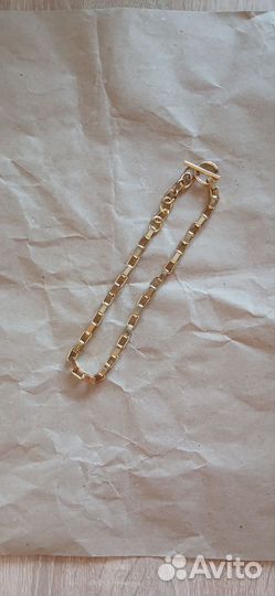 Чокер, цепь под золото