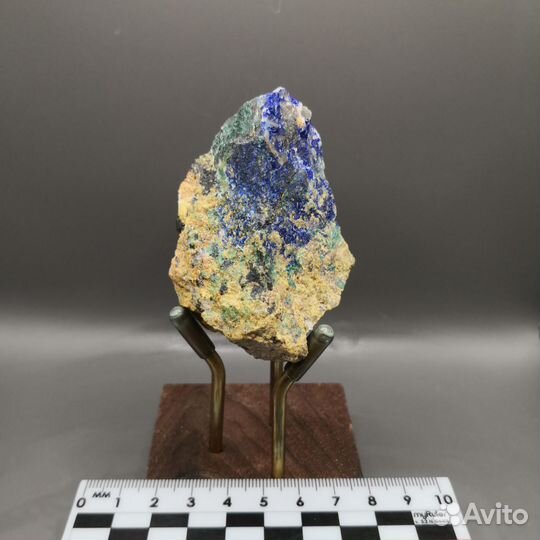 Азурит и малахит на породе, Мурзинское м-е