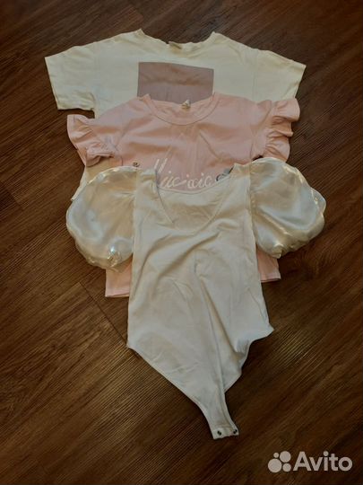Одежда блузки футболки для девочки 6 - 8 лет пакет
