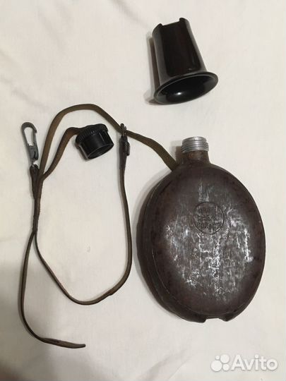 Фляга тропы немецкая(c ремнем от обысной)