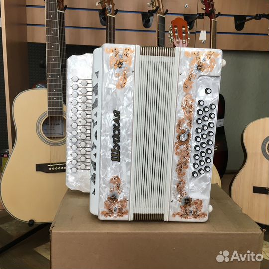 Гармонь Шуйская-Люкс, S51XL белая