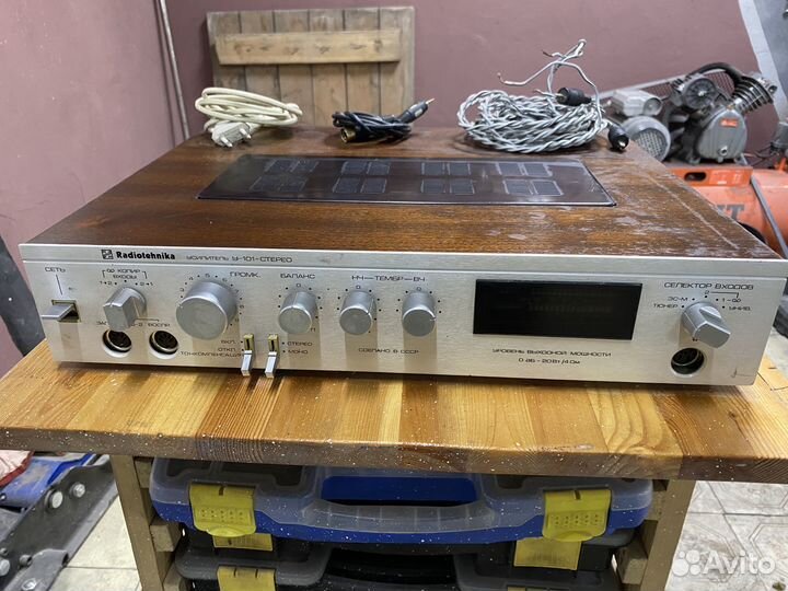 Колонки с30в и усилитель радиотехника У 101 стерео