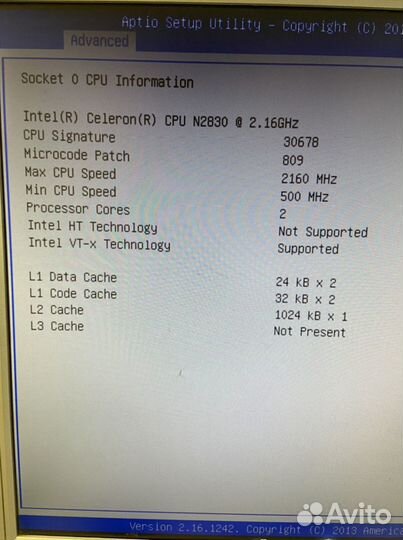 Материнская плата dns M500B celeron n2830
