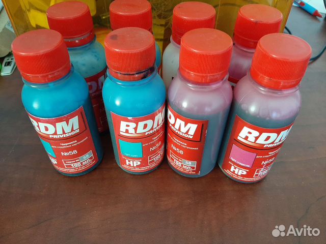 Чернила для струйных принтеров HP