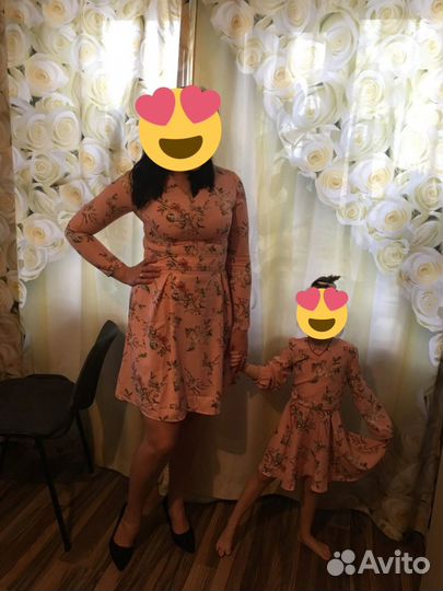 Платья мама дочь фемели лук