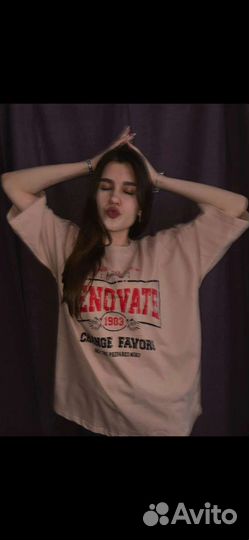 Футболка женская oversize