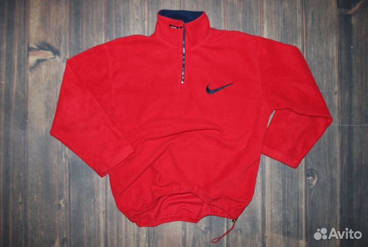 Nike 90's big swoosh fleese 1/3 zip