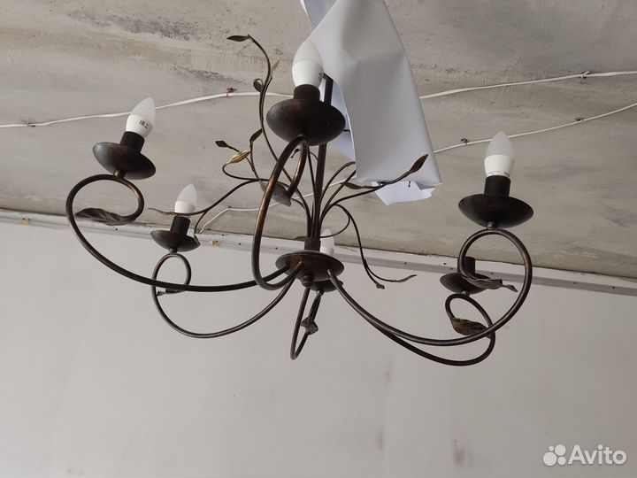 Люстра потолочная подвесная бу