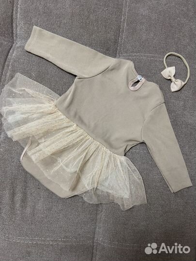 Платье боди для девочки 68 - 74