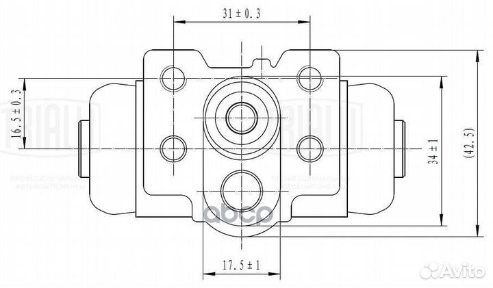 Цилиндр торм. для а/м Honda CR-V (95) /HR-V (98)