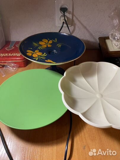 Фруктовница на ножке СССР