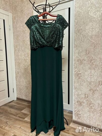 Вечернее платье в пол, 54-ый размер