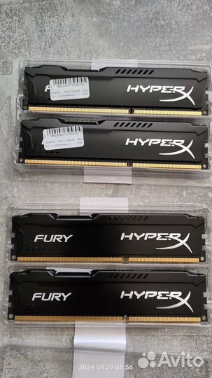 Kingston hyperx fury kit ddr3 16gb