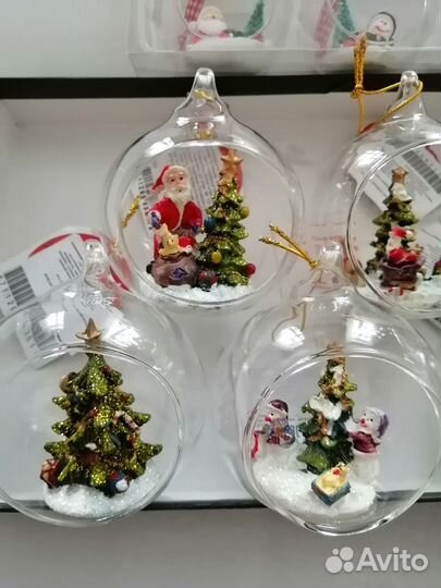 Новогодние шары стекло новые