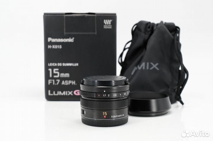 Panasonic Summilux 15mm f/1.7 Asph DG (H-X015E-K)