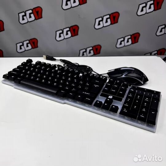 Игровой набор Клавиатура и Мышь с подсветкой RGB
