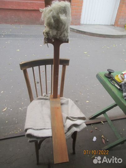 Прялка деревянная, веретена