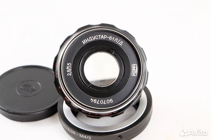 Индустар-61 л/д 55 mm f 2.8 + переходник Micro 4/3