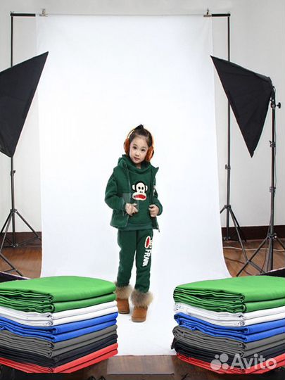 Софтбокс 2шт + фон 2 х 3