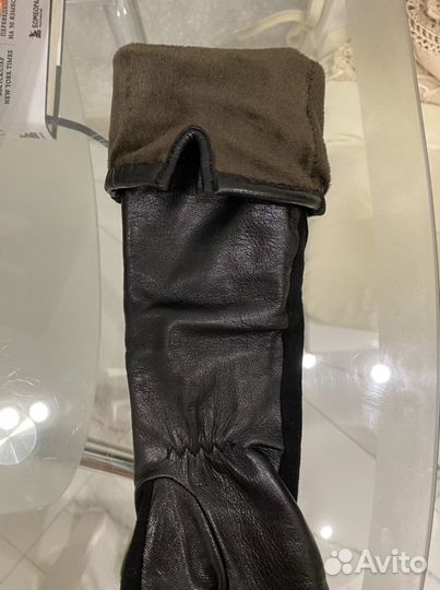Перчатки женские кожаные новые