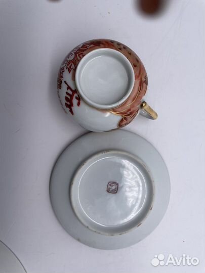 Кофейная пара. Япония. Костяной фарфор