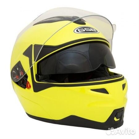 Мотошлем GSB G-339 fluo yellow, M