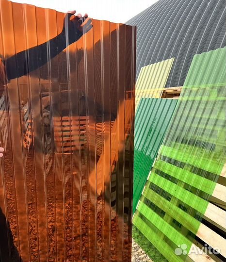 Профнастил пэт не гниет, с завода, пластмас. a-071