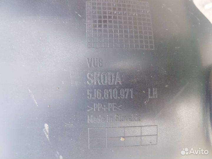 Подкрылок задний Skoda Fabia 2