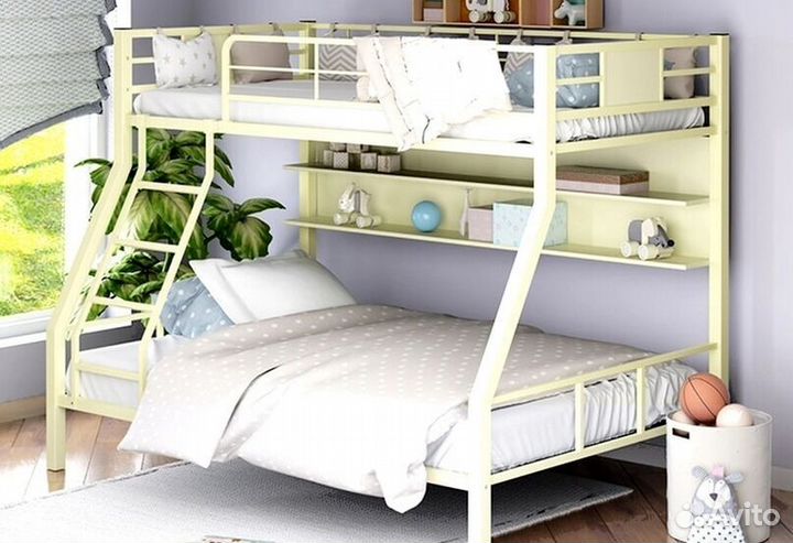 Кровати металлические двухъярусные