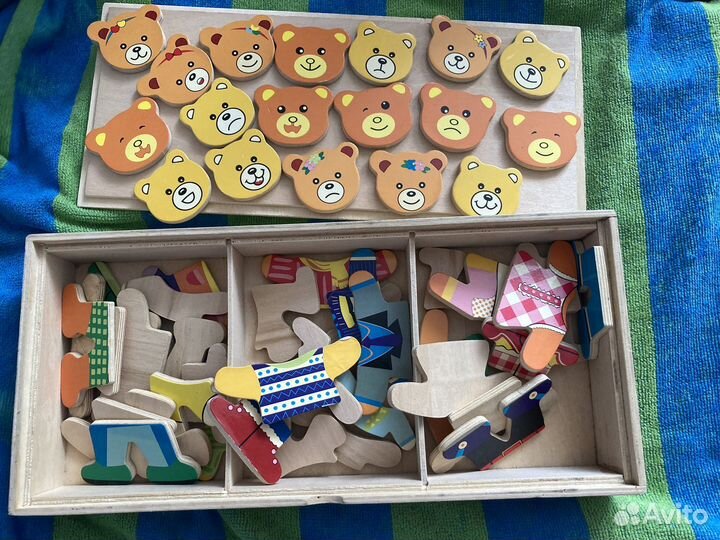 Деревянные игрушки монтессори