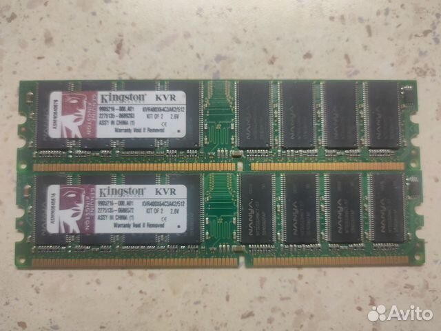 Оперативная память DDR 400 PC3200 512Mb