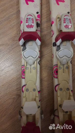 Горные лыжи детские 120см. и ботинки 22.5см. бу
