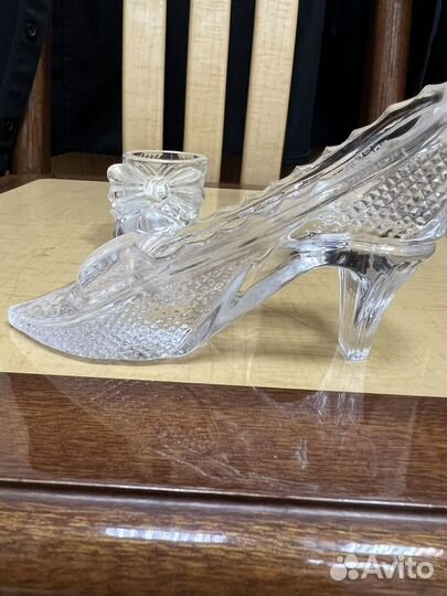 Хрустальные пепельницы башмачки